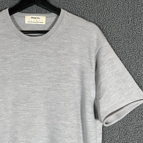 Sheep Inc 100% Merino Wool Crewneck Shirt - Women's Size 3 / L / US 12 - Gray - Picture 2 of 8